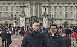 Alex and Shail by Buckingham Palace