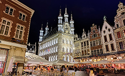 Oudemarkt, Leuven at night